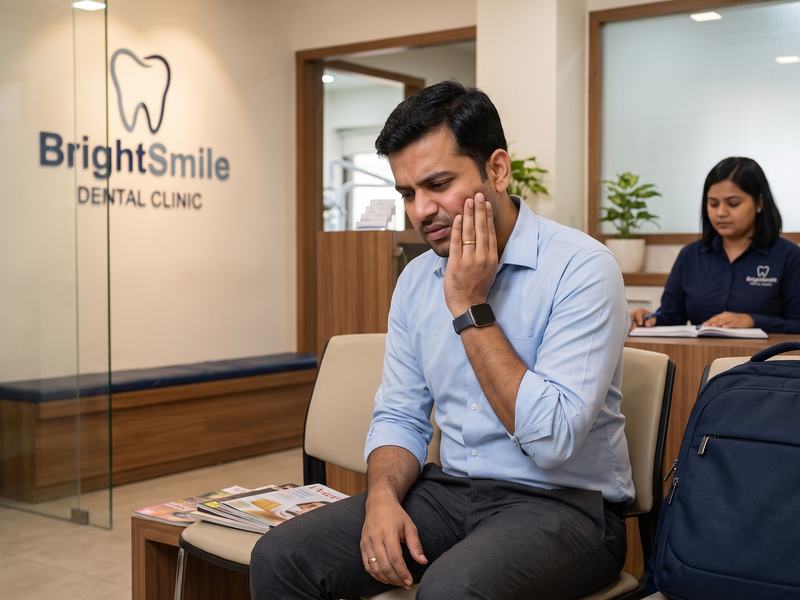 Patient care at BrightSmile Dental Clinic