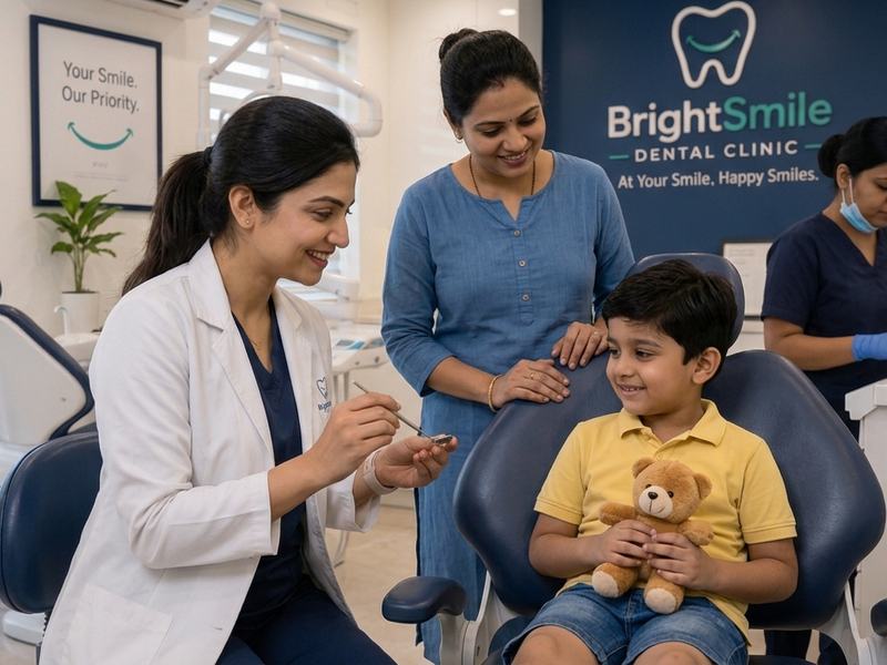 Patient visit at BrightSmile Dental Clinic